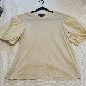 Sanctuary Cream Puff Sleeve Blouse